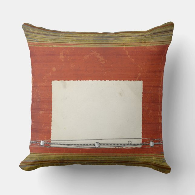 Rost Röna Gröna Randiga Kuddar (Framsida)