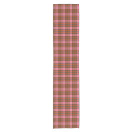 Rost Rosa Rutig Tartan Retro Färg Bordslöpare