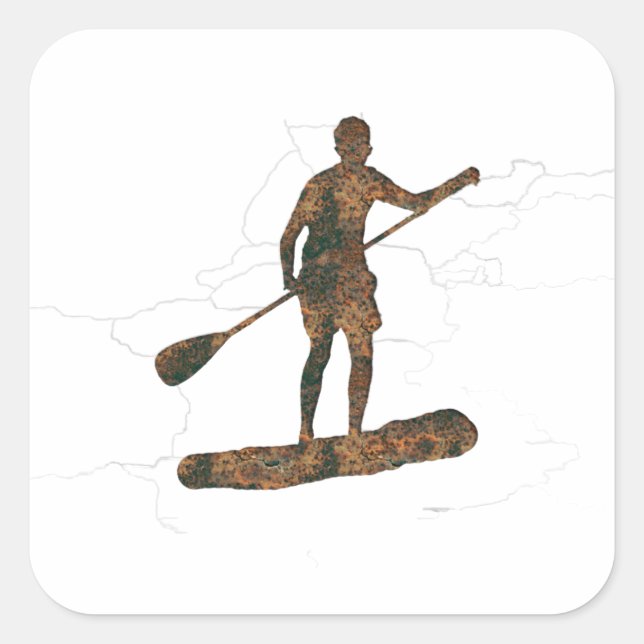 Rost Standup Paddla Klistermärke (Framsida)