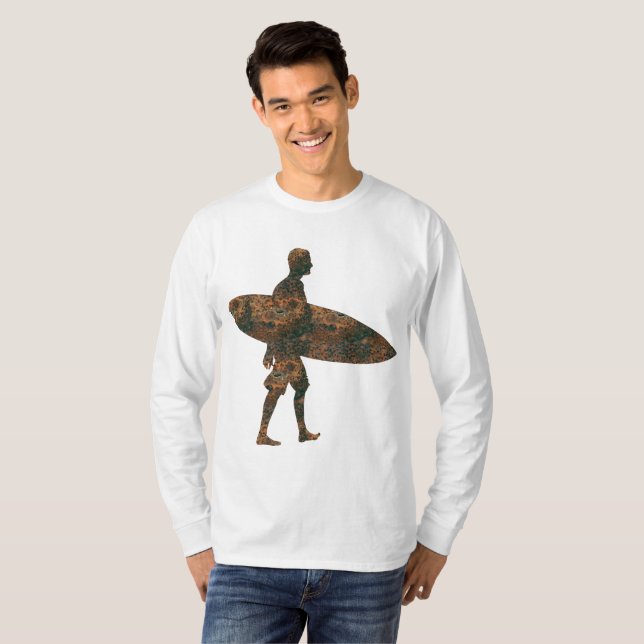 Rost Surfing Långärmad T-Shirt (Hel framsida)