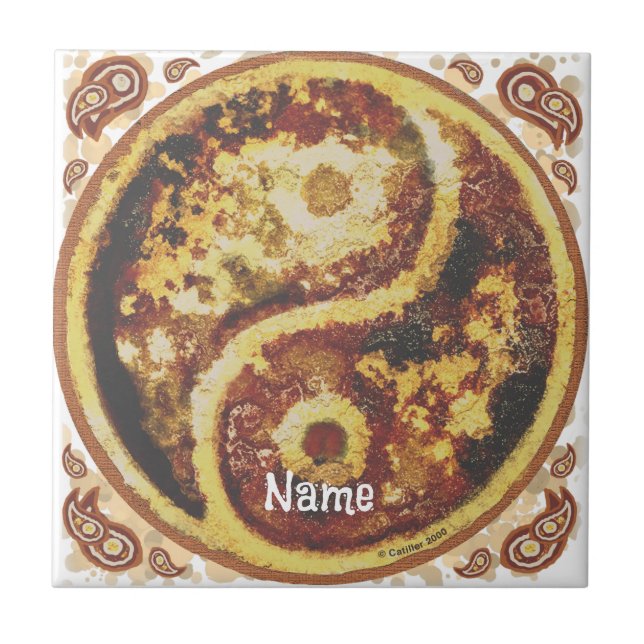 Rost Yin Yang Kakelplatta (Framsidan)