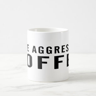 Rösta aggressiv kaffe mugg