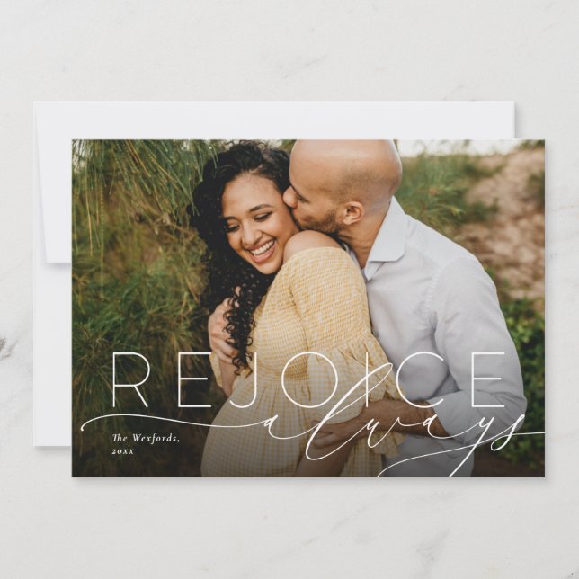 Rösta alltid religiösan Julfotoport Julkort (Framsida)