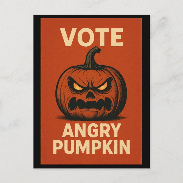 Rösta Arg Pumpkin-vykort Vykort (Framsida)