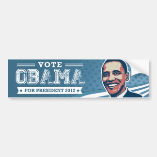 Rösta Barack Obama för presidentbildekal Bildekal