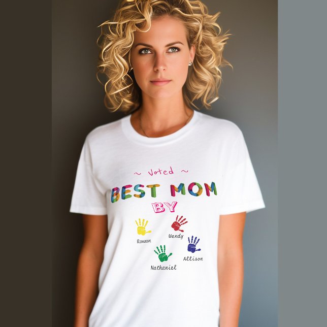 Rösta bästa Mamma av Mors dag Personlig T Shirt (Skapare uppladdad)