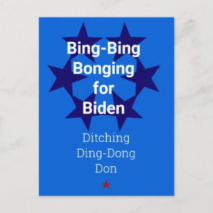 Rösta biden Trump-vykort för val Vykort