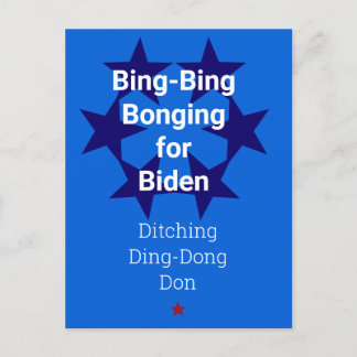 Rösta biden Trump-vykort för val Vykort