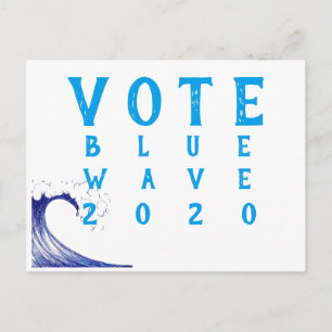 Rösta blå våg 2020! Vykort
