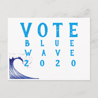 Rösta blå våg 2020! Vykort