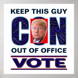 Rösta blåkvarteret 2024 Poster presidentvärde