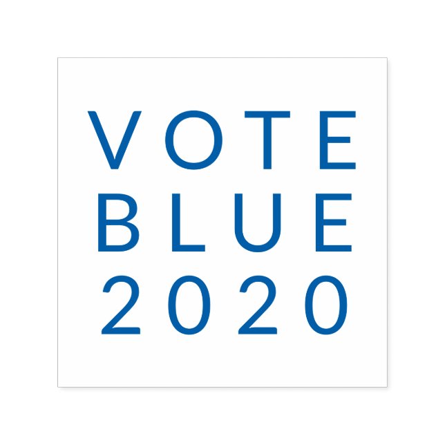 Rösta blått 2020 för Biden Harris Simple Minimum Självfärgande Stämpel (Design)