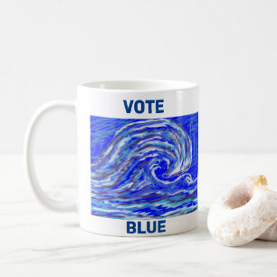 Rösta blått! kaffemugg