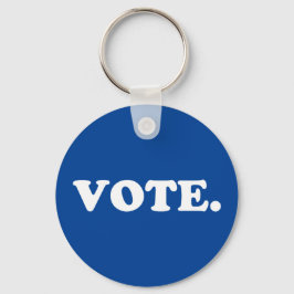 Rösta blått och vitt enkelt modernt nyckelring
