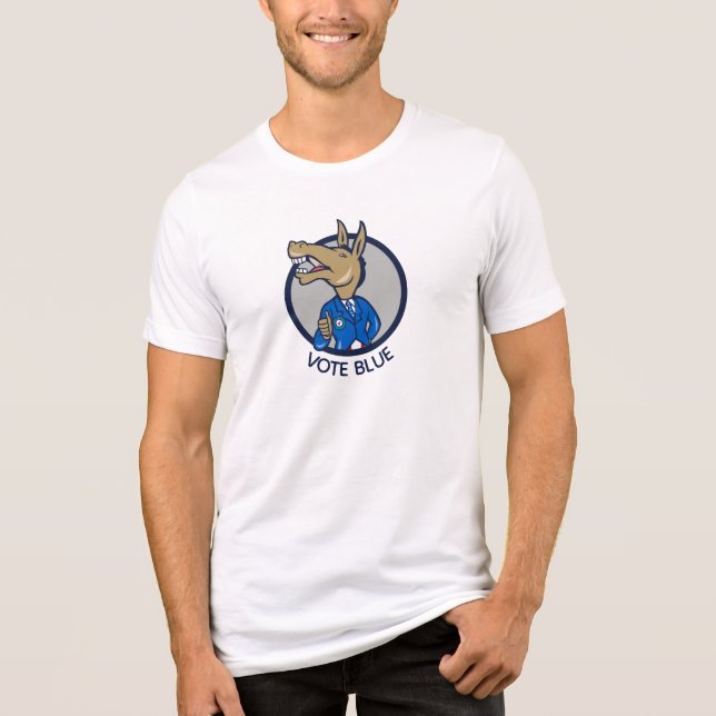 Rösta Blått T Shirt (Framsida)