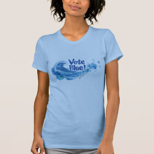 Rösta blått! Tsunami Wave T Shirt