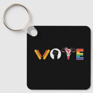 RÖSTA Böcker Livmoder HBTQ Stöd Nyckelring