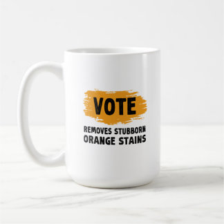 Rösta bort den envisa Orangen Stains Gift Kaffemugg
