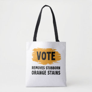 Rösta bort den envisa Orangen Stains Gift Tygkasse