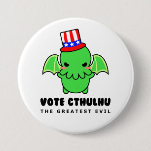 Rösta Cthulhu för president knäppas Knapp