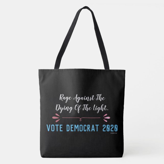 Rösta demokrat, 2020 som den stora totot hänger tygkasse (Framsida)