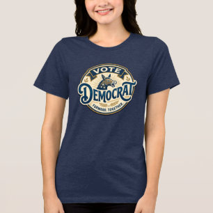 Rösta Demokrat Framåt Tillsammans – Vintage Patrio T Shirt