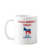 Rösta Demokrat Pro-Demokrati Kaffemug