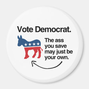 RÖSTA DEMOKRATEN - .PNG MAGNET
