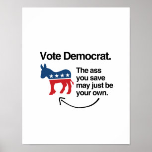 RÖSTA DEMOKRATEN - .PNG POSTER