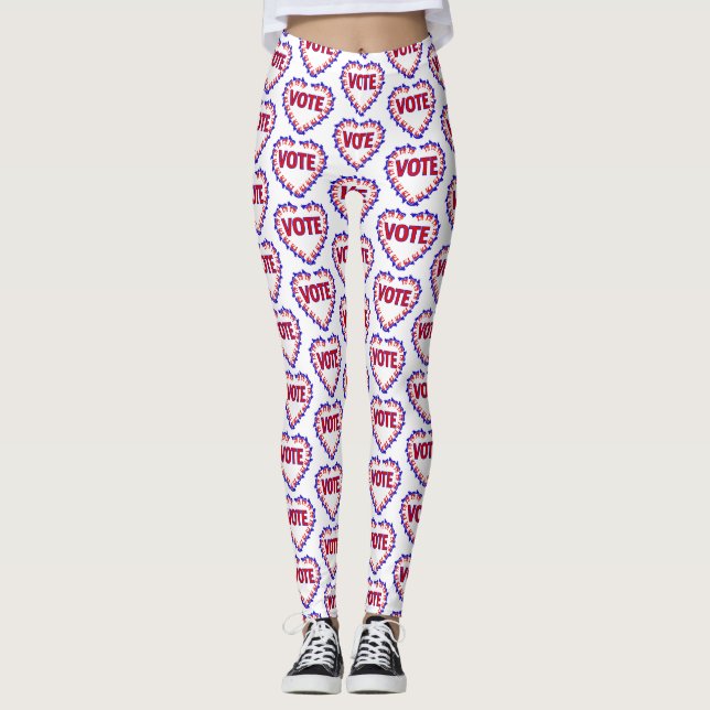 rösta demokratisk donkey leggings (Framsida)