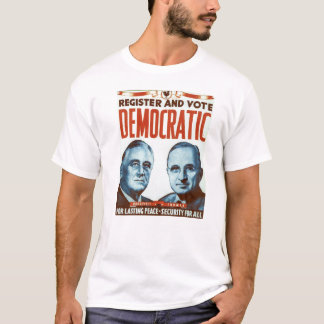 Rösta demokratiskt tee shirt