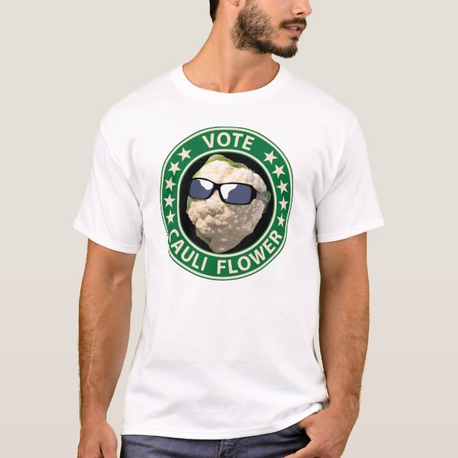 Rösta den Cauli blomman Tee Shirt (Framsida)