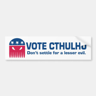 Rösta den Cthulhu bildekalet Bildekal