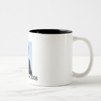Rösta den Obama kaffemuggen 2008 Två-Tonad Mugg