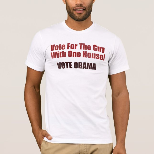 Rösta den Obama T-tröja T-shirt (Framsida)