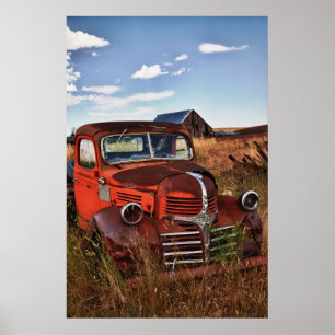 Rosta den orange fintlastbilen med den övergav poster