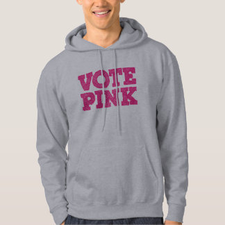 RÖSTA DEN ROSA tröjan/tshirten Sweatshirt Med Luva