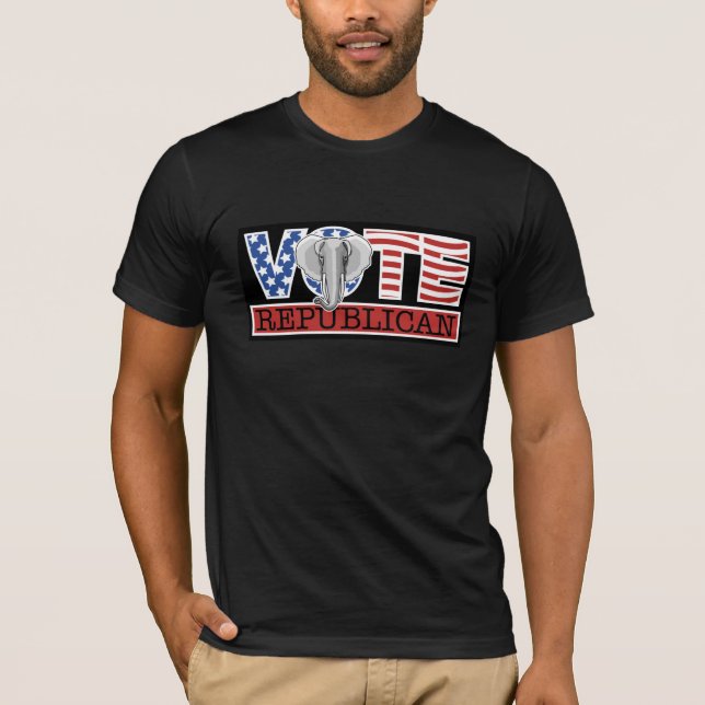Rösta den skräddarsy republikanska t-skjortan - tee shirt (Framsida)