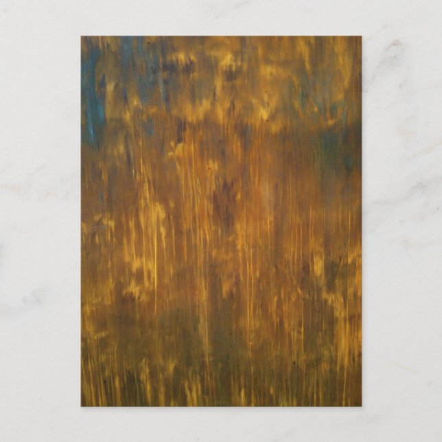 Rosta den texturerade original- målningvykortet vykort (Framsida)