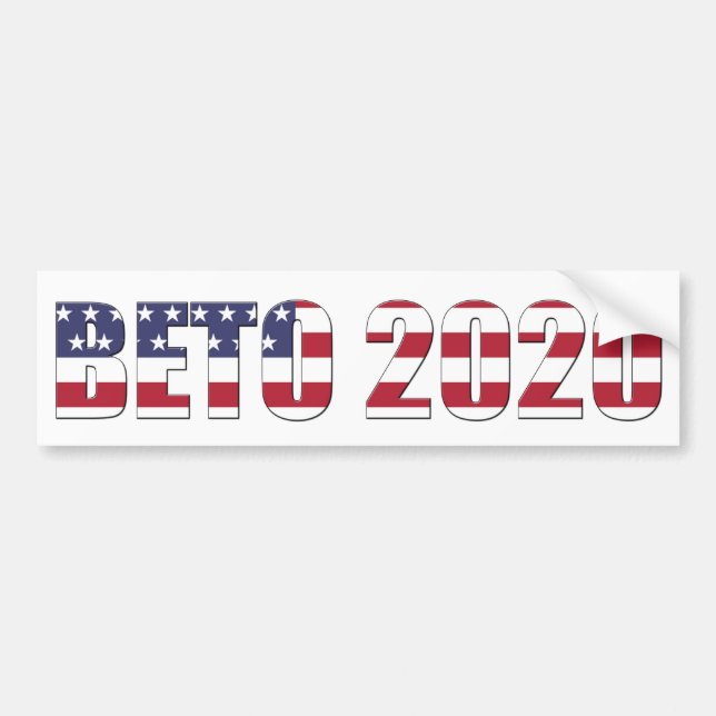 Rösta det Beto O'rourke presidentUSA valet 2020 Bildekal (Framsidan)