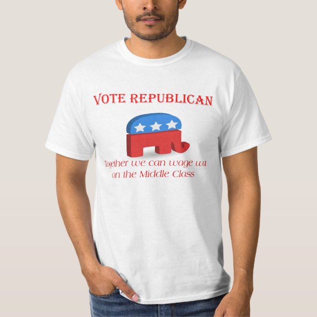 Rösta det Republican~ krig T-shirt (Framsida)