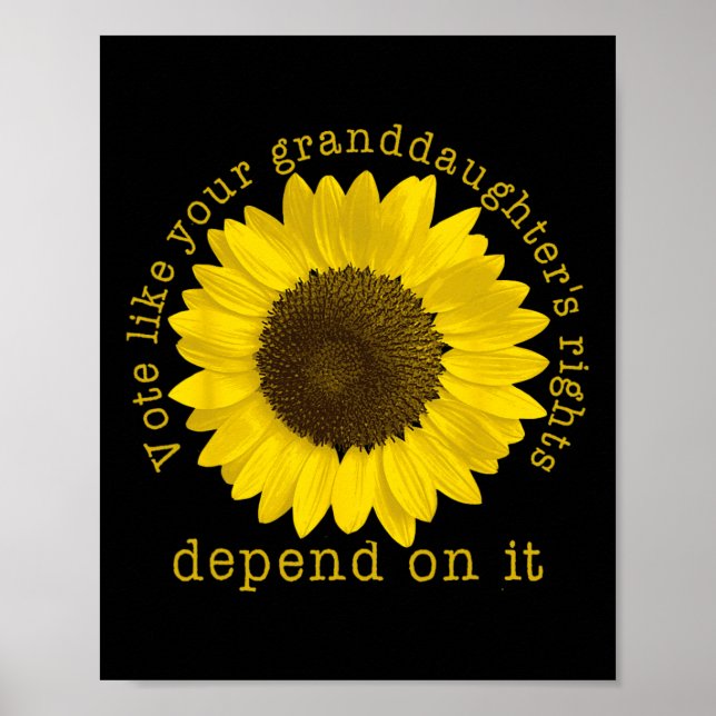 Rösta din mordotters Höger beroende på det Poster (Framsidan)