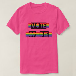 Rösta eller dölj Pride Rand T-Shirt