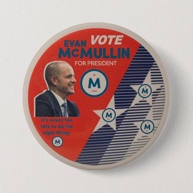 Rösta Evan McMullin 2016 Knapp (Framsida)