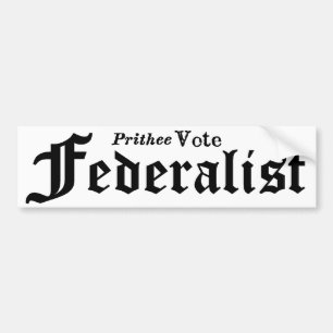 Rösta federalisten bildekal