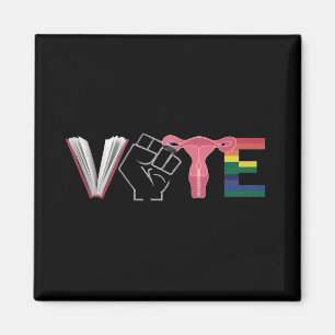 Rösta Feminist Kvinnors Rättigheter Bannlysta Böck Magnet