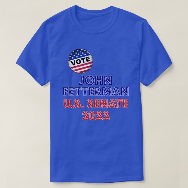 Rösta Fetterman PA Senate 0 Retro Vote John Fetter T Shirt (Design framsida)