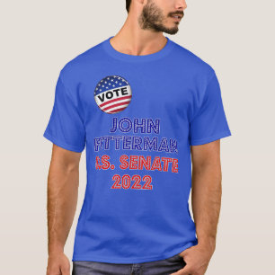 Rösta Fetterman PA Senate 0 Retro Vote John Fetter T Shirt