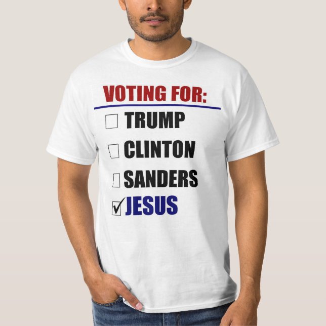 Rösta för 2016 - Jesus Tee (Framsida)
