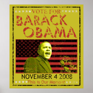 Rösta för Barack Obama affischer